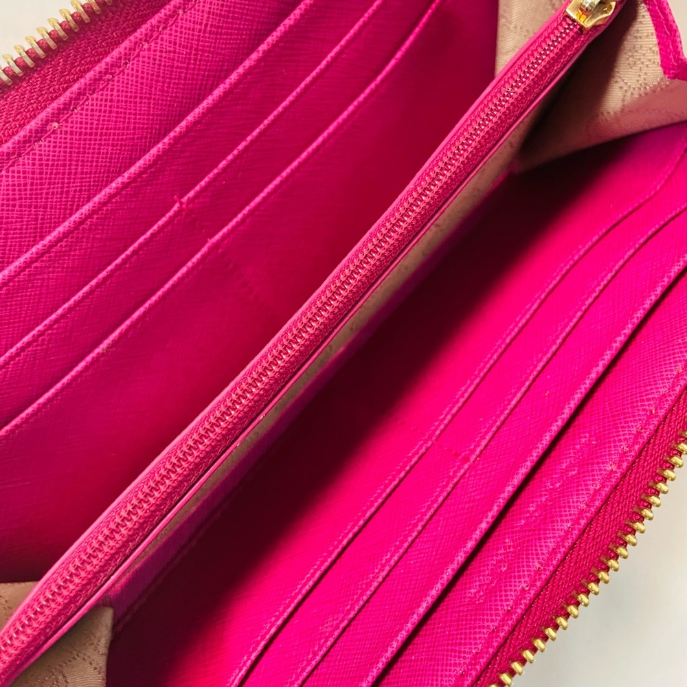 Michael Kors Pink Leather Wallet - Picture 3 of 5